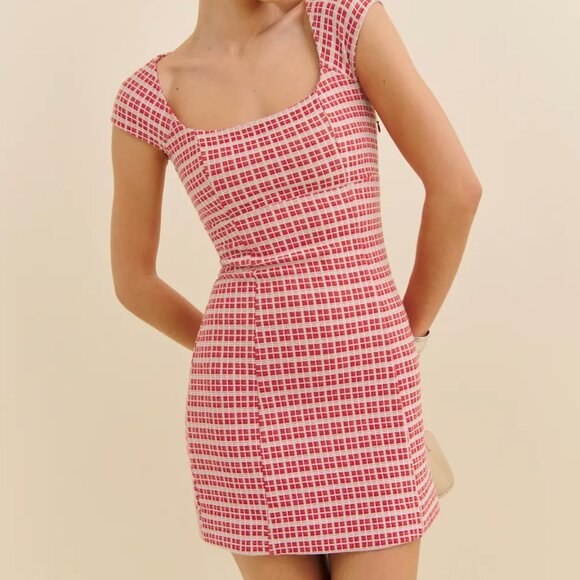 Reformation Xenia Knit Dress Red - Size S - Picture 1 of 1